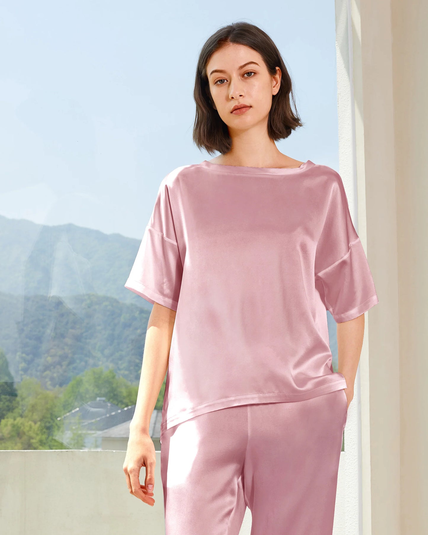 rosy-pink